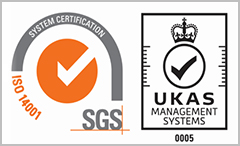 SGS ISO 14001、UKAS MANAGEMENT SYSTEMS 0005